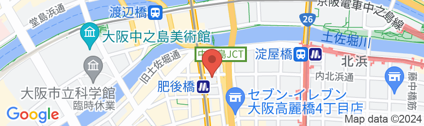 ホテルコルディア大阪の地図