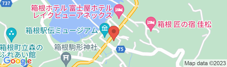 ジェムスティーイン箱根・芦ノ湖の地図