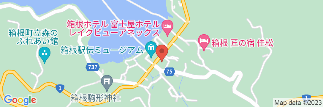 ジェムスティーイン箱根・芦ノ湖の地図
