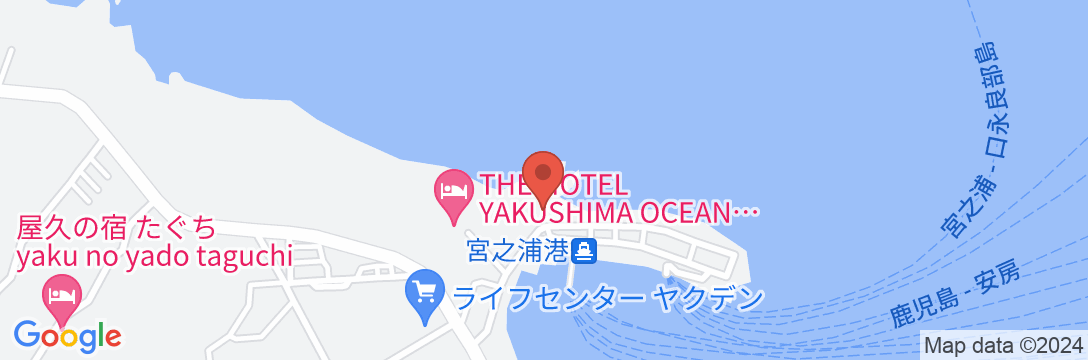 THE HOTEL YAKUSHIMA OCEAN & FORESTの地図