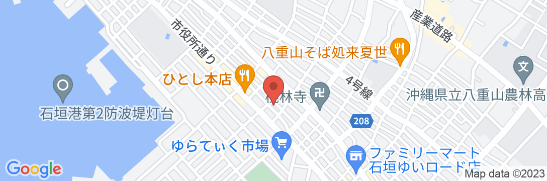 ゲストハウスちゅらククル石垣島 <石垣島>の地図