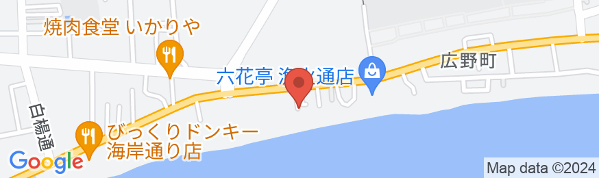 民宿シーサイド金堀の地図