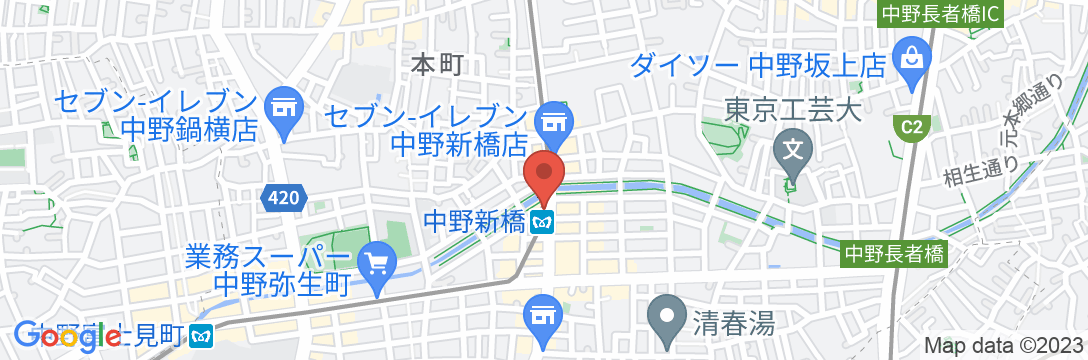 東京ホステルFujiの地図
