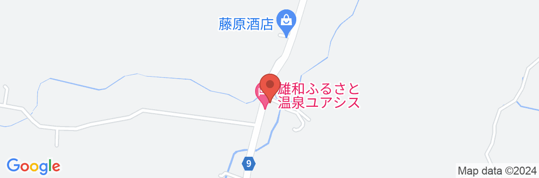 秋田市雄和ふるさと温泉 ユアシスの地図