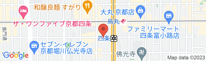 相鉄フレッサイン 京都四条烏丸の地図