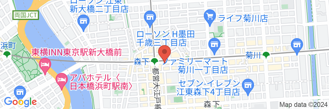 オークホテル江戸の地図