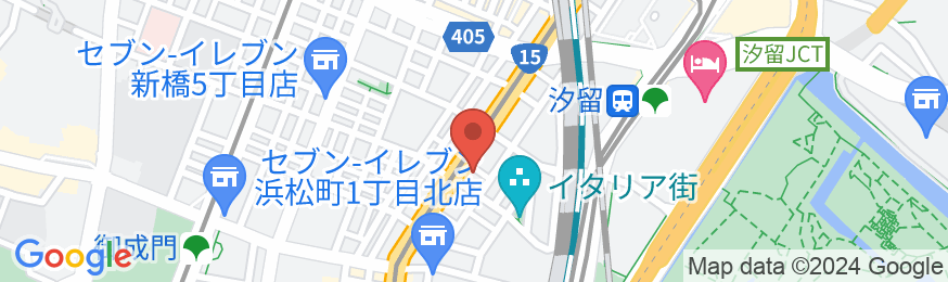 安心お宿 新橋汐留店の地図