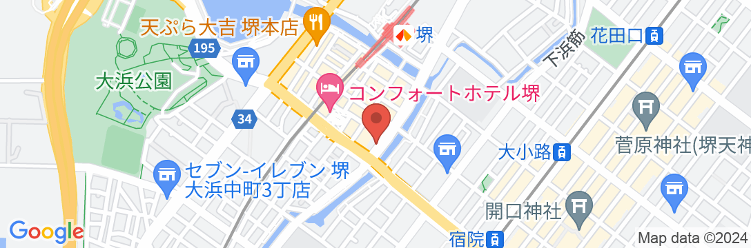 ホテルサンプラザ堺 本館の地図