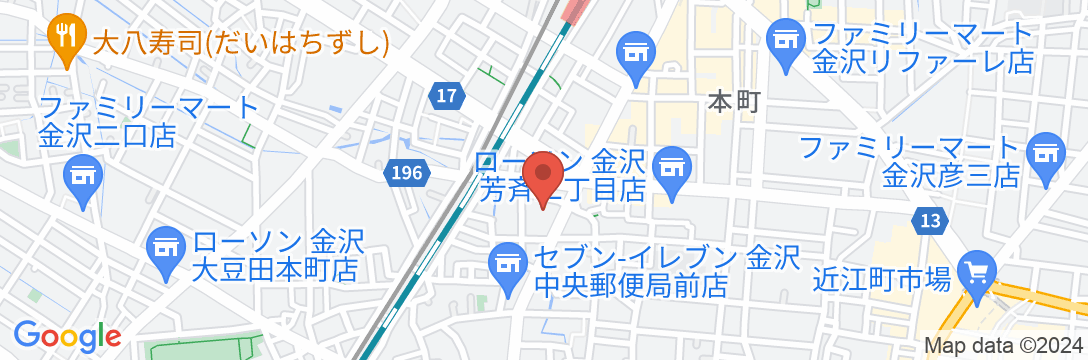 金沢シティホテルの地図