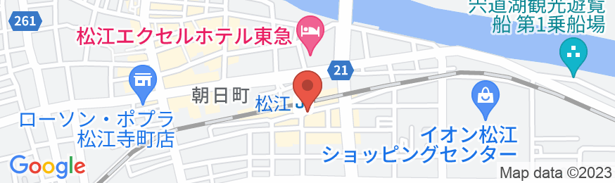 ホテルアルファーワン第2松江の地図