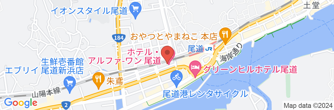 ホテルアルファーワン尾道の地図