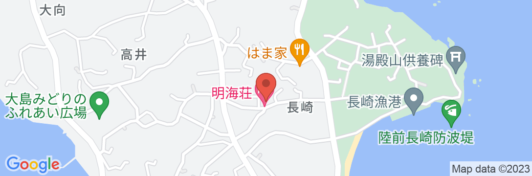 島の宿 気仙沼大島 旅館 明海荘の地図