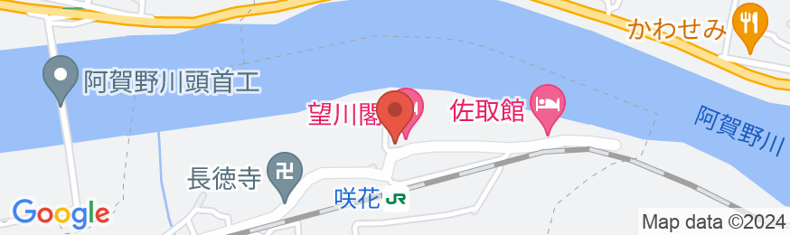 咲花温泉 阿賀のめぐみ望川閣の地図
