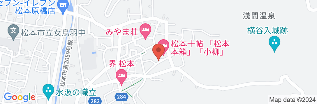 FAN!MATSUMOTO(浅間温泉)の地図