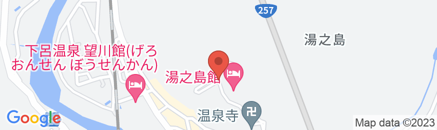 下呂温泉 湯之島館の地図