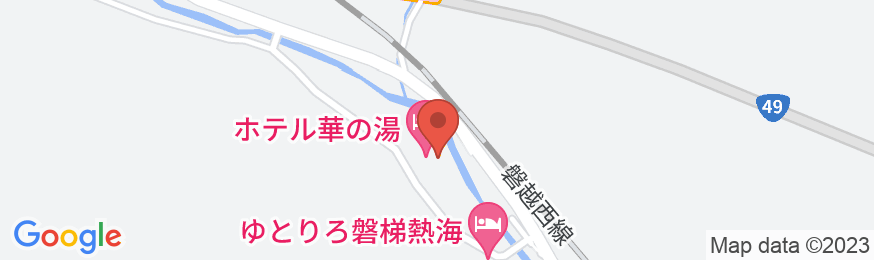 磐梯熱海温泉 ホテル華の湯の地図