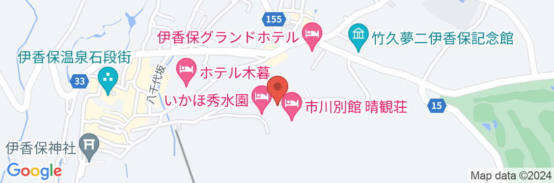 伊香保温泉 市川別館 晴観荘の地図