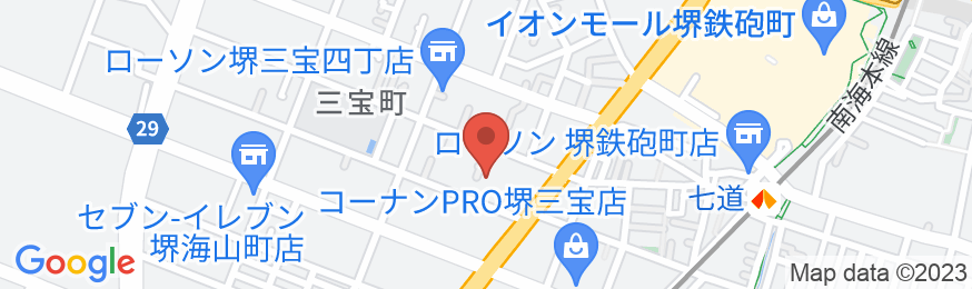 堺グリーンホテル・インの地図