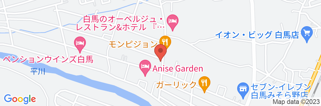 Reica Guest House&Cafe白馬の地図
