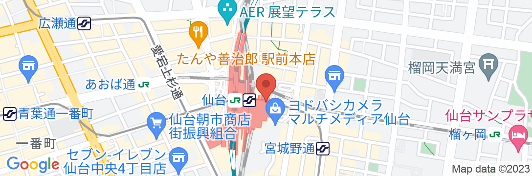 ホテルメトロポリタン仙台イーストの地図