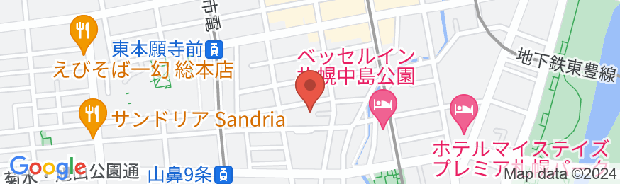 アンワインドホテルアンドバー札幌(UNWIND HOTEL & BAR 札幌)の地図