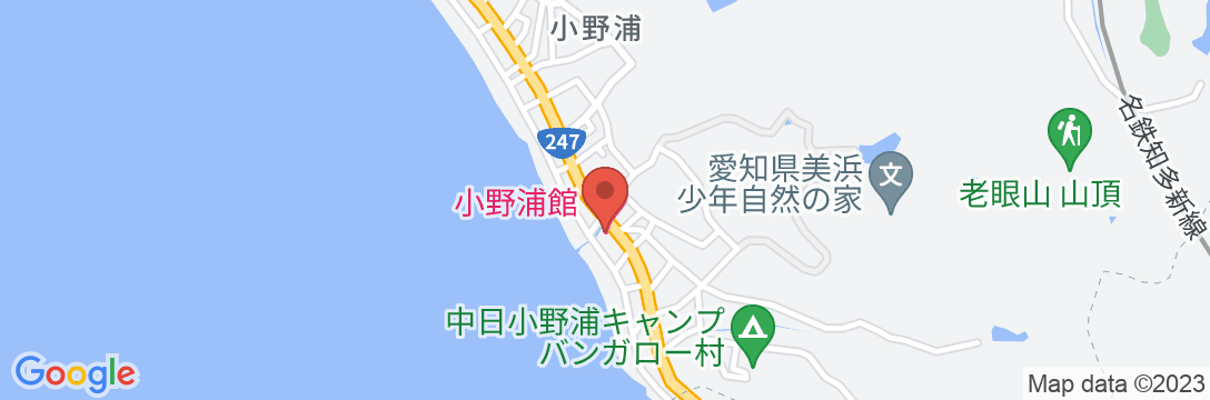 小野浦館の地図