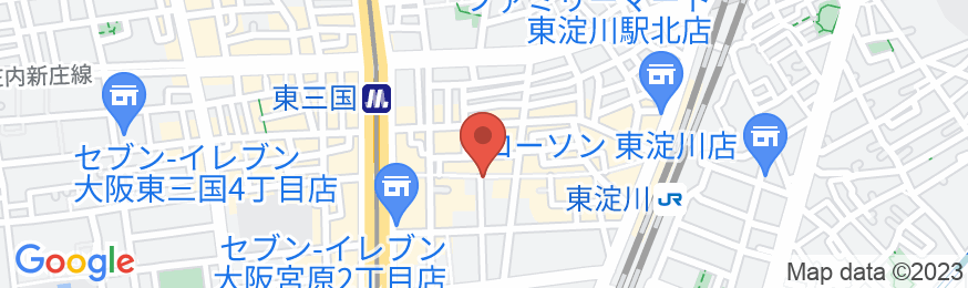 ホテルクォーツ新大阪の地図