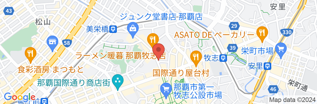 JR九州ホテル ブラッサム那覇の地図