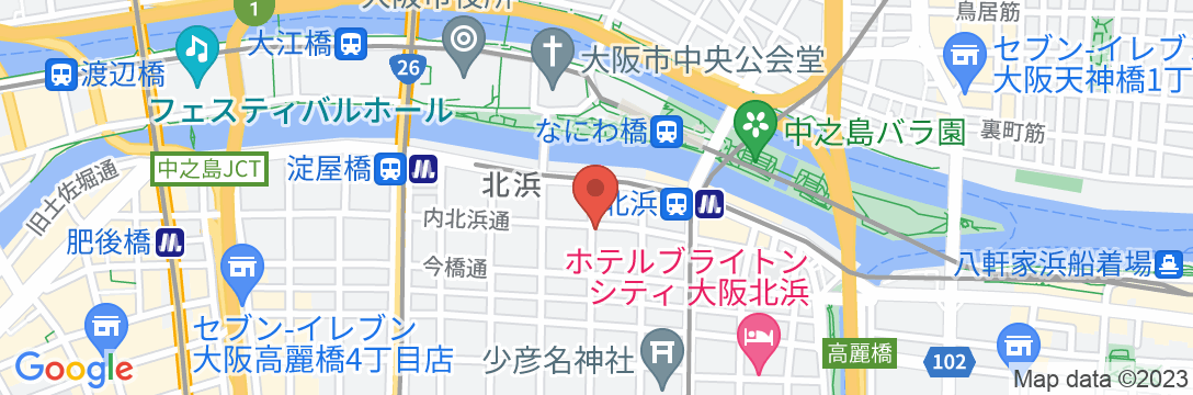 ホテル京阪 淀屋橋の地図