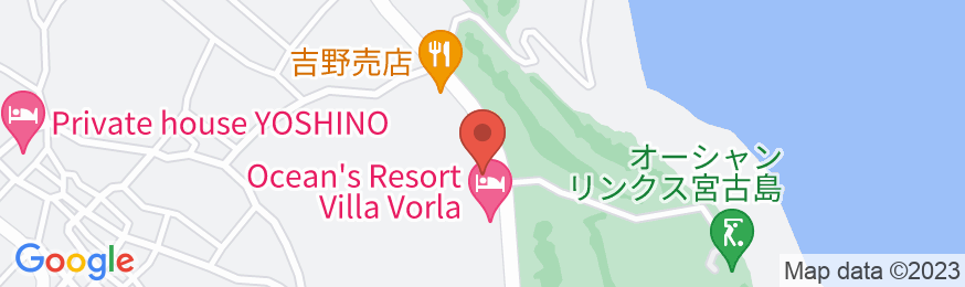Ocean’s Resort Villa Vorla(オーシャンズリゾート ヴィラ ヴォーラ)宮古島の地図