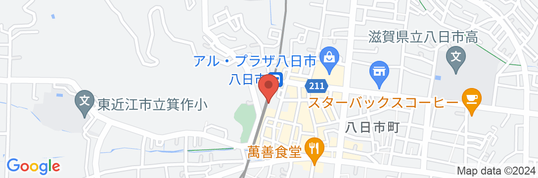 ホテルルートイン東近江八日市駅前の地図