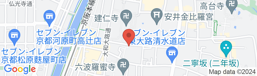 ホテル ザ セレスティン京都祇園の地図