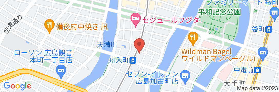 セジュールインカプセル広島の地図