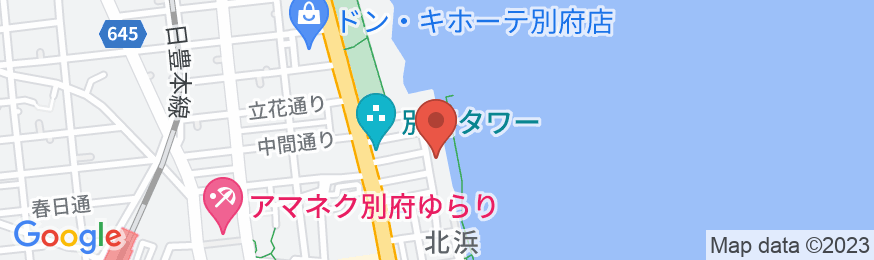 海乃ホテル はじめ(旧:別府温泉 海薫る宿 ホテルニュー松実)の地図