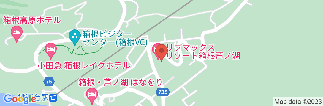 リブマックスリゾート箱根芦ノ湖の地図
