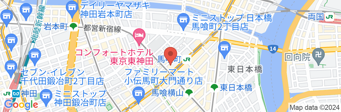 ホテルリブマックス東京馬喰町の地図
