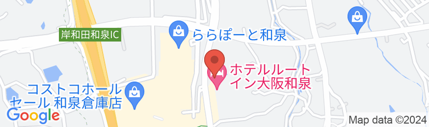ホテルルートイン大阪和泉 -岸和田和泉インター-の地図
