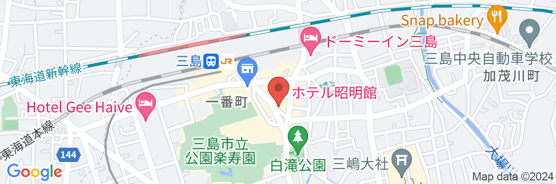 ホテル昭明館の地図