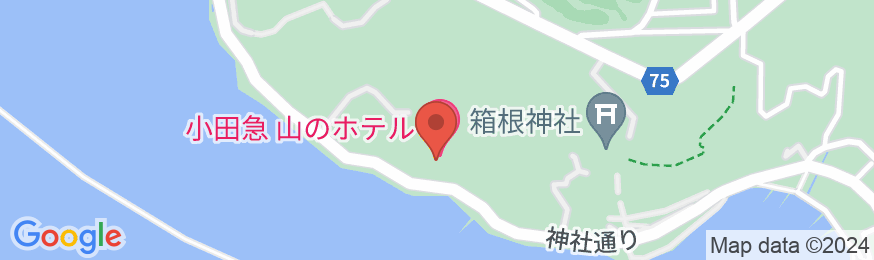 小田急 山のホテルの地図