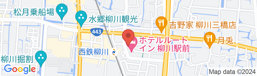ホテルルートイン柳川駅前の地図