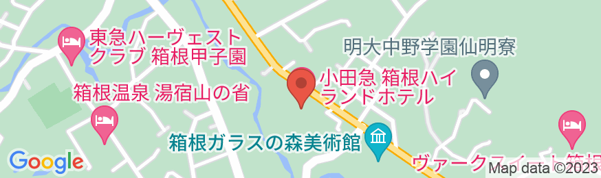 仙石原温泉 小田急 箱根ハイランドホテルの地図