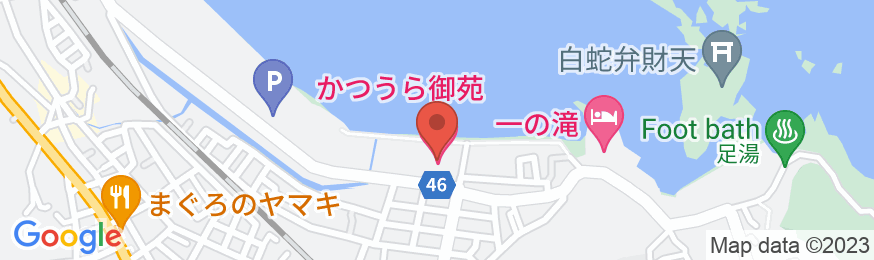 亀の井ホテル 那智勝浦(旧かつうら御苑)の地図