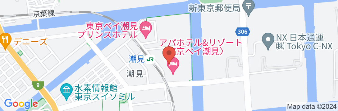 ホテルリブマックス東京潮見駅前の地図