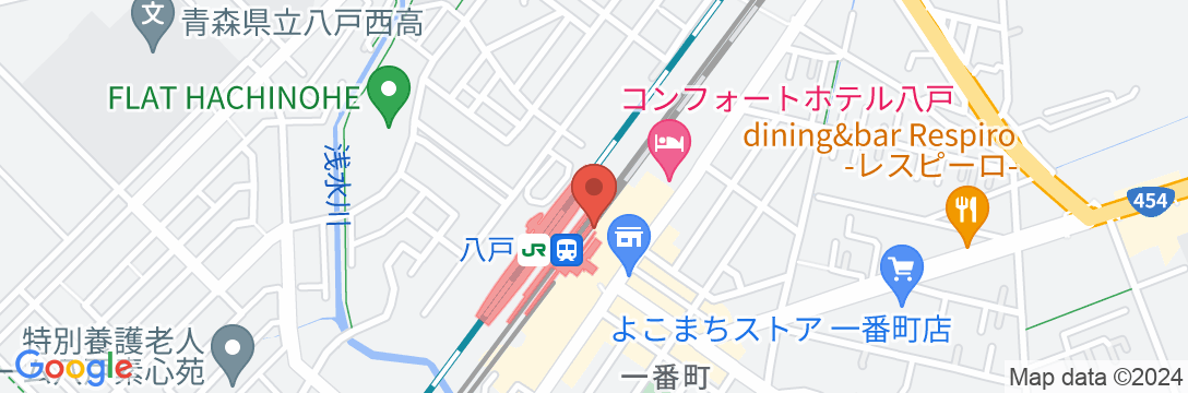 JR東日本ホテルメッツ八戸の地図