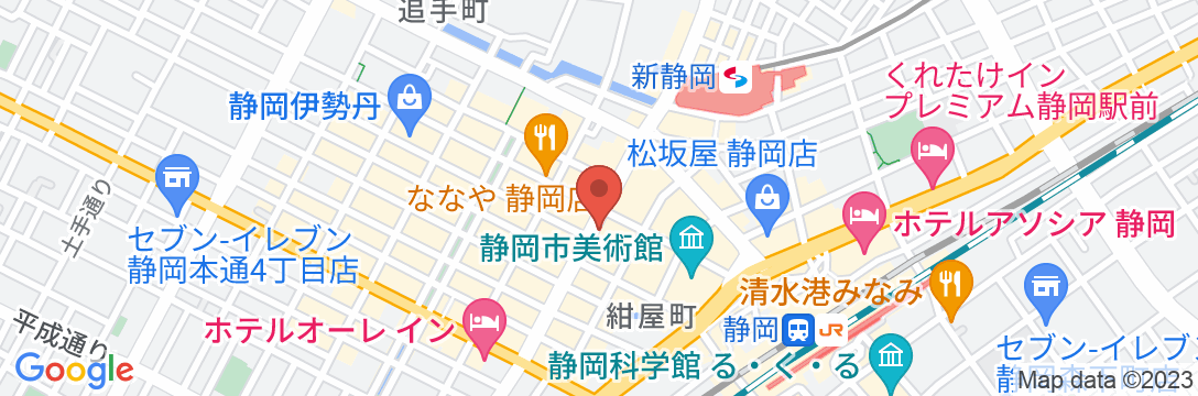 ガーデンホテル静岡の地図