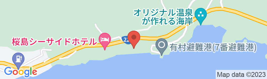 桜島シーサイドホテルの地図