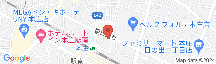 ホテル本庄の地図