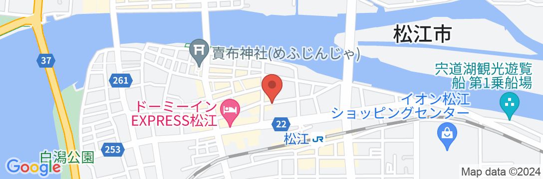 スーパーホテル島根・松江駅前の地図