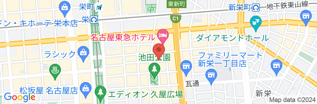 アパホテル〈名古屋栄東〉の地図