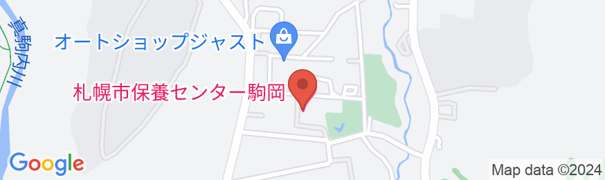 札幌市保養センター駒岡の地図